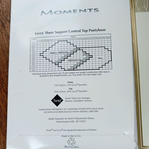 Vintage PANTYHOSE Bundle 4 Pair Shaping Support Control Top Nude Sheer - Picture 6 of 8